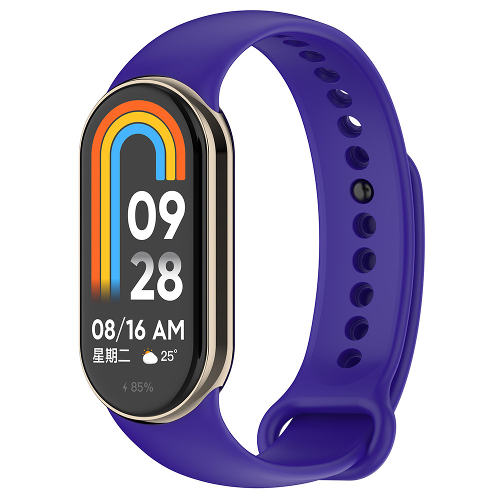 Xiaomi%20Uyumlu%20%20Mi%20Band%208%20Serisi%20Klasik%20Kordon%20Silikon%20Strap%20Kayış-Mor