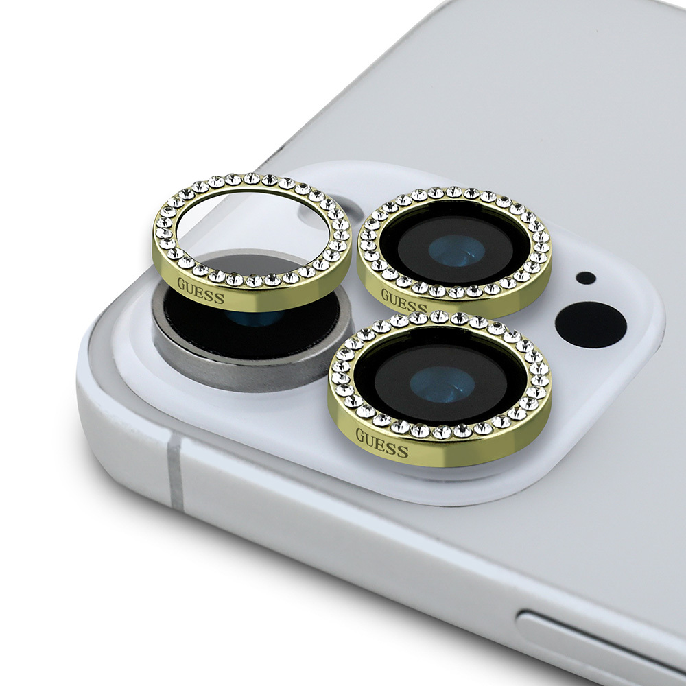 iPhone%20Uyumlu%2016%20Pro%20Guess%20Orjinal%20Lisanslı%20Rhinestone%20Taşlı%20Lens%20Koruyucu