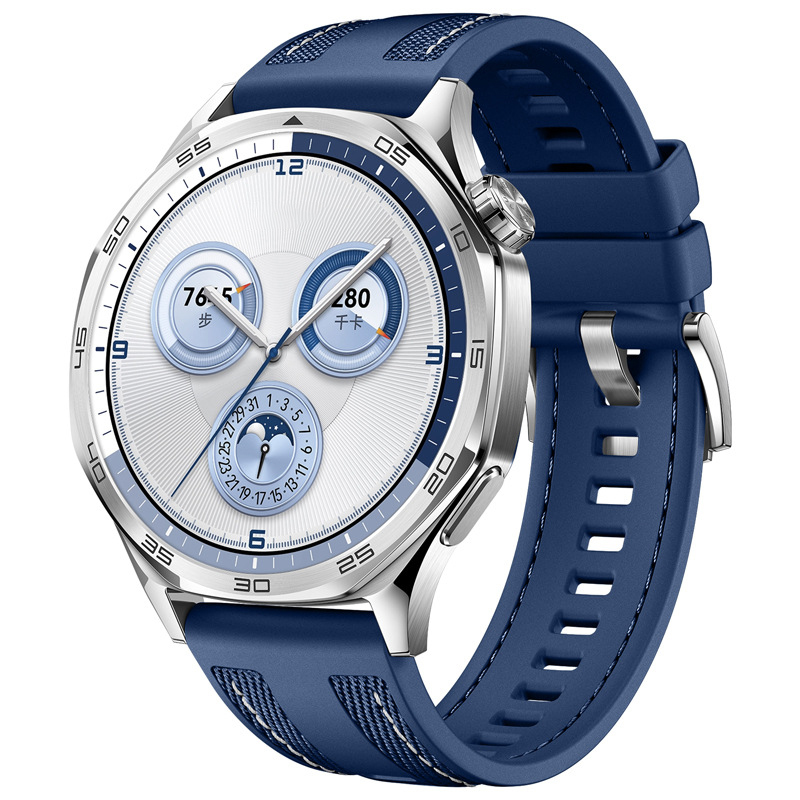 Huawei%20Uyumlu%20Watch%20GT%205%20Zore%20KRD-128%20Silikon%20Kordon-Mavi