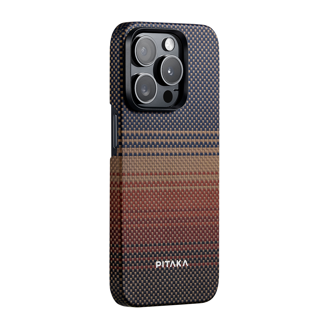 iPhone%20Uyumlu%2015%20Pro%20Max%20Kılıf%20Magsafe%20Şarj%20Özellikli%20Aramid%20Fiber%20Pitaka%20Tactile%20Woven%20Sunset-Moonrise%20Serisi%20Sunset%20Kapak