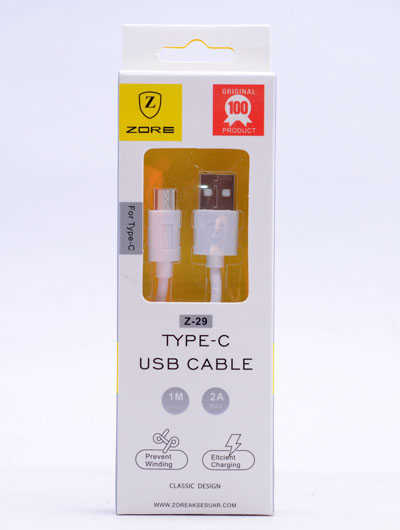 Zore%20Pres%20Type-C%20Usb%20Kablo%20Z-29