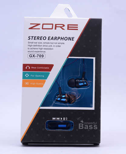 Zore%20GX-709%20Mp3%20Stereo%20Kulaklık-Mavi