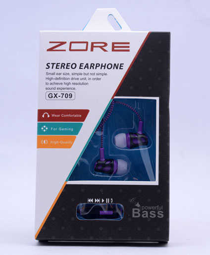 Zore%20GX-709%20Mp3%20Stereo%20Kulaklık-Mor