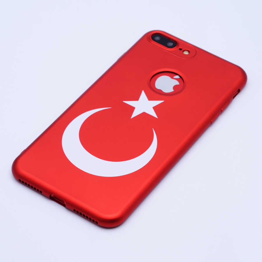 iPhone%20Uyumlu%207%20Plus%20Kılıf%20Zore%20Bayrak%20Silikon