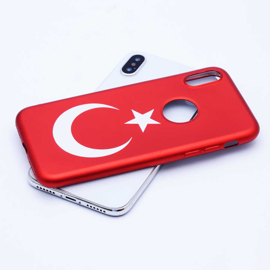 iPhone%20Uyumlu%20X%20Kılıf%20Zore%20Bayrak%20Silikon