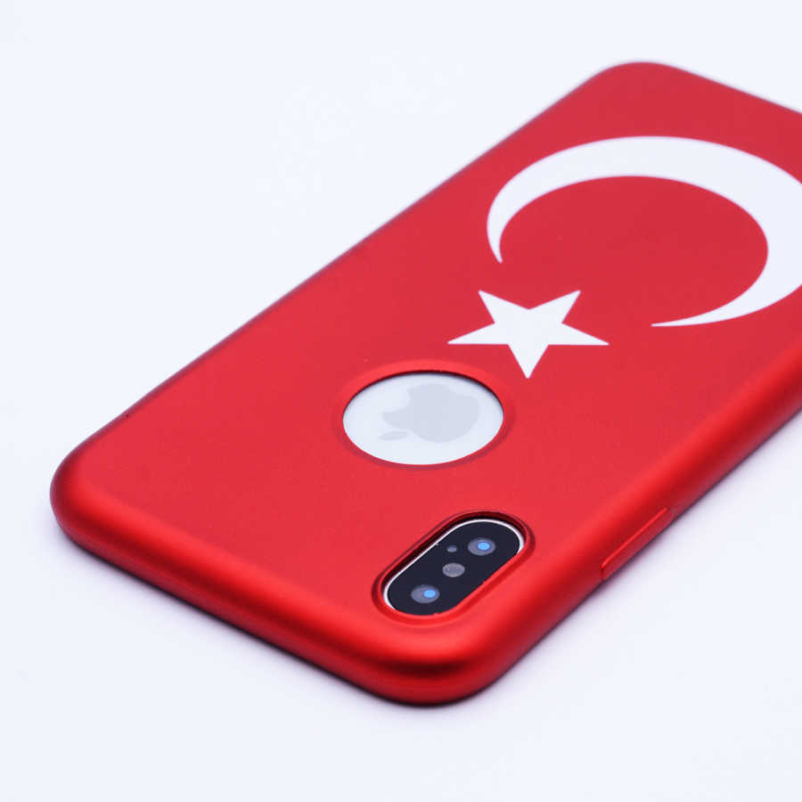 iPhone%20Uyumlu%20X%20Kılıf%20Zore%20Bayrak%20Silikon