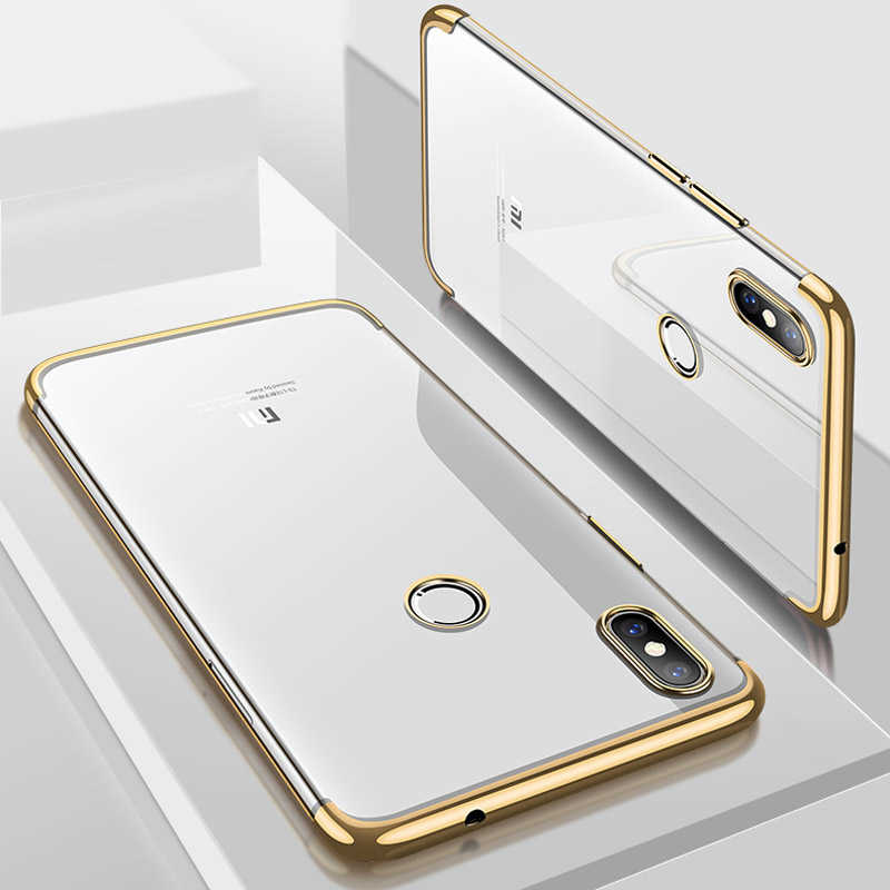 Xiaomi%20Uyumlu%20%20Mi%208%20SE%20Kılıf%20Zore%20Dört%20Köşeli%20Lazer%20Silikon%20Kapak-Gold