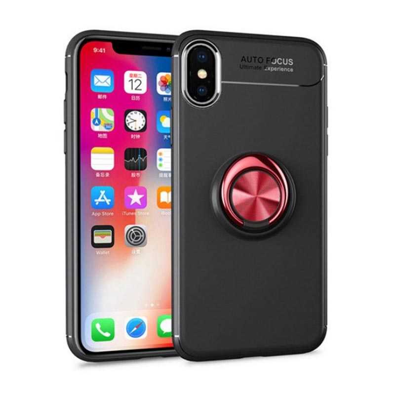 iPhone%20Uyumlu%20XS%20Max%206.5%20Kılıf%20Zore%20Ravel%20Silikon%20Kapak-Siyah-kırmızı