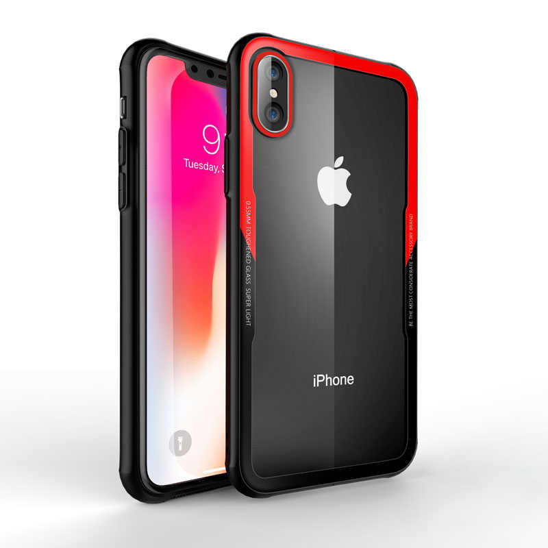 iPhone%20Uyumlu%20XS%20Max%206.5%20Kılıf%20Zore%20Craft%20Arka%20Kapak-Siyah-kırmızı