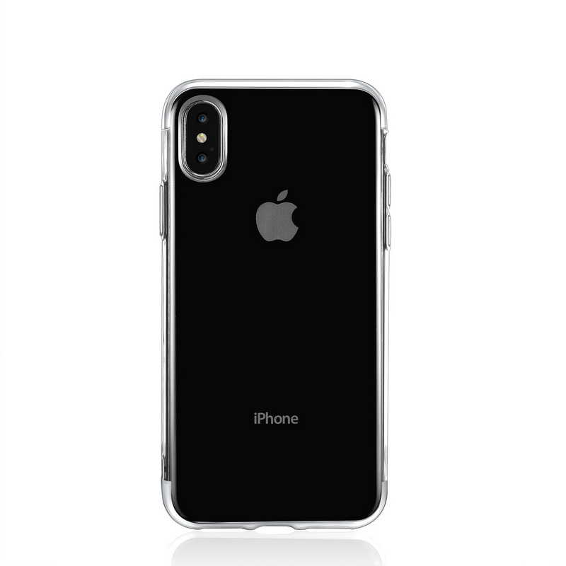 iPhone%20Uyumlu%20XS%20Max%206.5%20Kılıf%20Zore%20Dört%20Köşeli%20Lazer%20Silikon%20Kapak-Gri