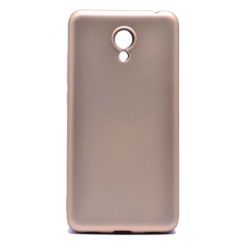 Meizu%20M6%20Kılıf%20Zore%20Premier%20Silikon%20Kapak-Gold