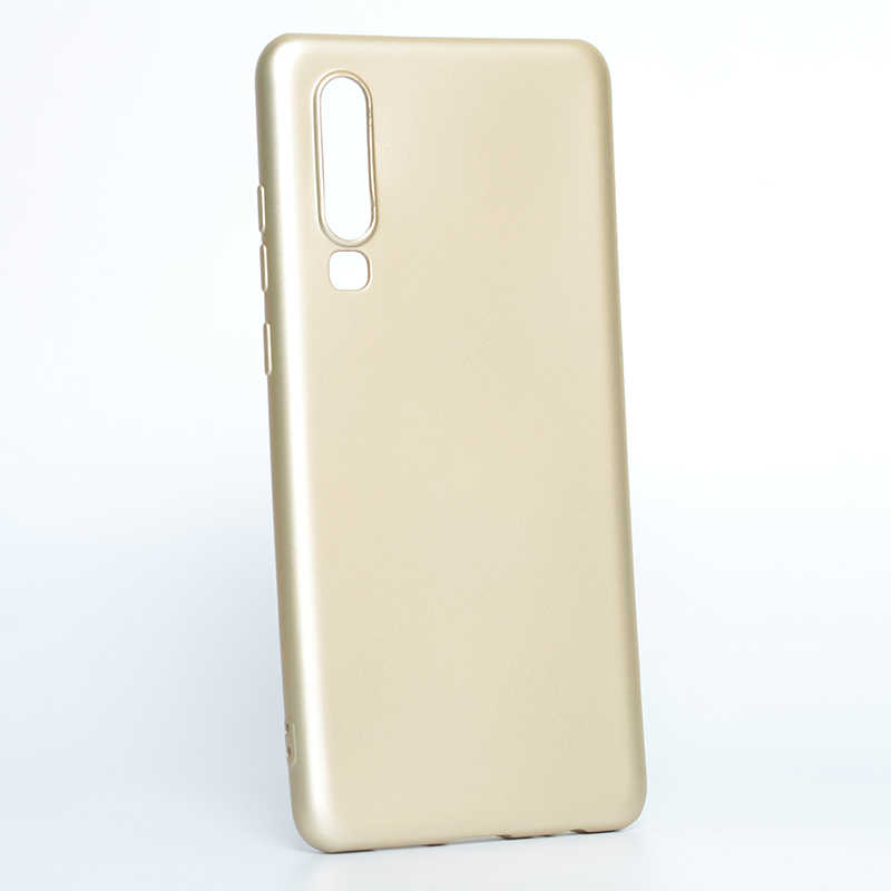 Huawei%20Uyumlu%20P30%20Kılıf%20Zore%20Premier%20Silikon%20Kapak-Gold