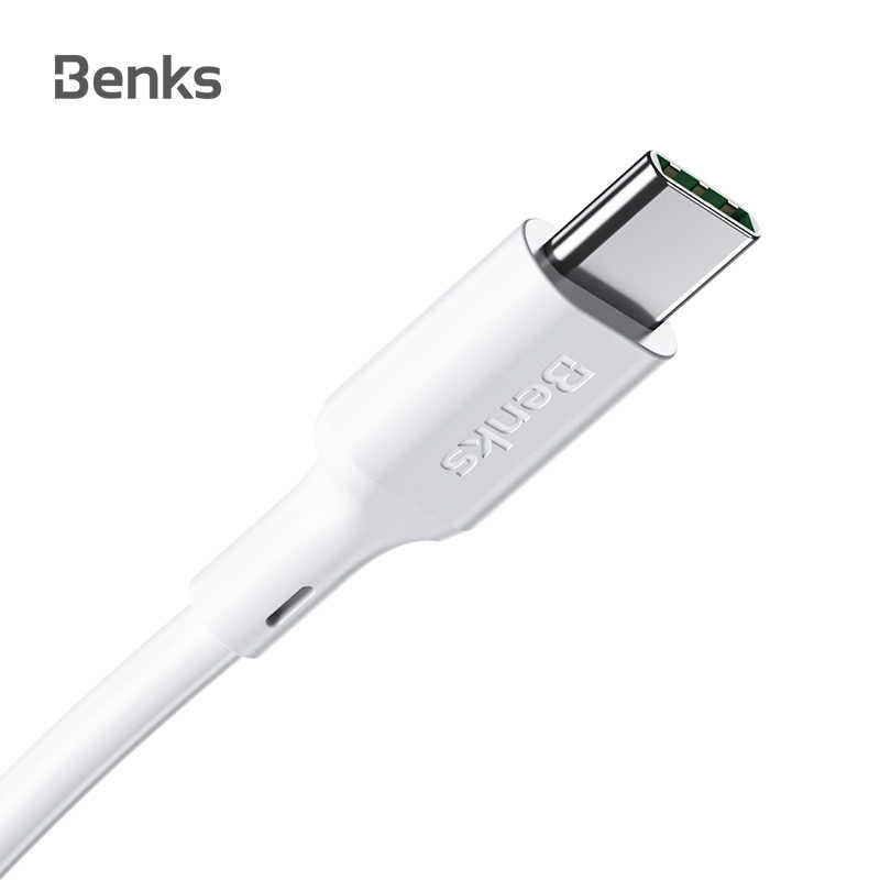 Benks%20D35%20Type-C%20Fast%20Charging%20Usb%20Kablo%201.2M-Beyaz