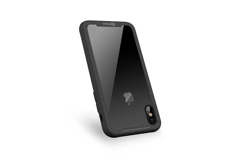 iPhone%20Uyumlu%20X%20Kılıf%20Roar%20Camoul%20Airframe%20Kapak-Siyah