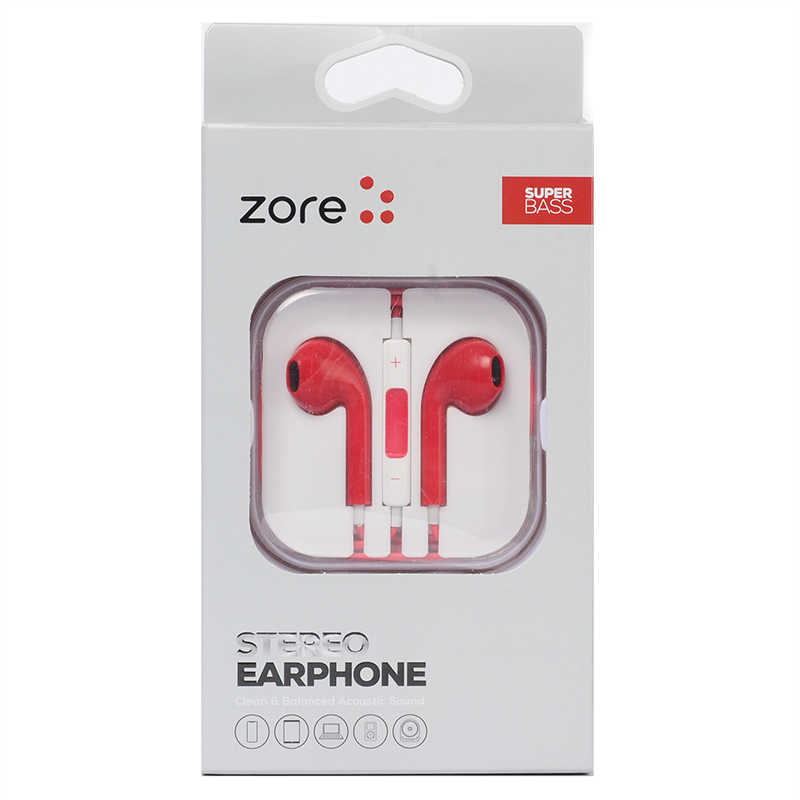 Zore%20EP6%20Süper%20Seri%203.5mm%20Kulaklık-Kırmızı