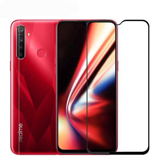 Realme 5İ Zore Kenarları Kırılmaya Dayanıklı Cam Ekran Koruyucu