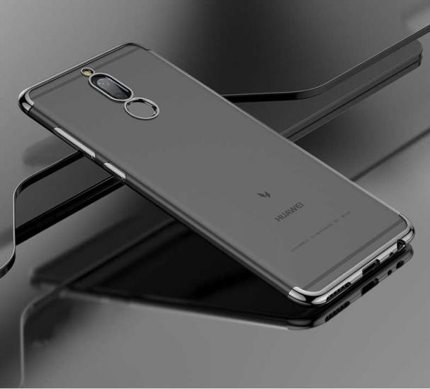 Huawei Uyumlu Mate 10 Lite Kılıf Zore Dört Köşeli Lazer Silikon Kapak