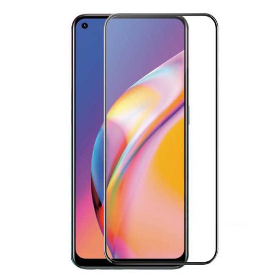 Oppo Reno 5 Lite Zore Kenarları Kırılmaya Dayanıklı Cam Ekran Koruyucu