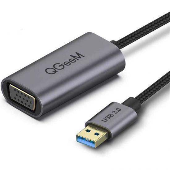 Qgeem QG-UA07 Usb To VGA Dönüştürücü