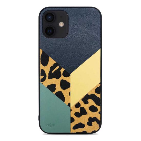 iPhone Uyumlu 12 Kılıf Kajsa Glamorous Serisi Leopard Combo Kapak