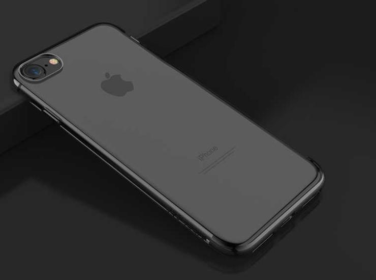 iPhone Uyumlu SE 2022 Kılıf Zore Dört Köşeli Lazer Silikon Kapak