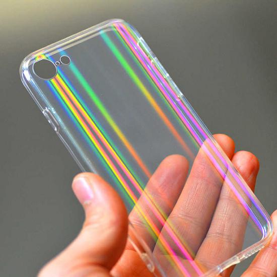 iPhone Uyumlu SE 2022 Kılıf Zore Rainbow Kapak