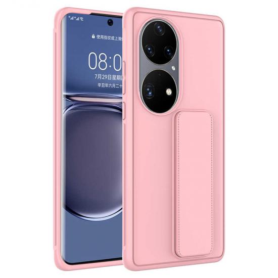 Huawei Uyumlu P50 Pro Kılıf Zore Qstand Kapak