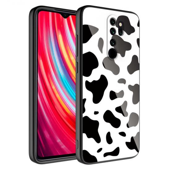 Xiaomi Uyumlu  Redmi Note 8 Pro Kılıf Kamera Korumalı Desenli Sert Silikon Zore Epoksi Kapak