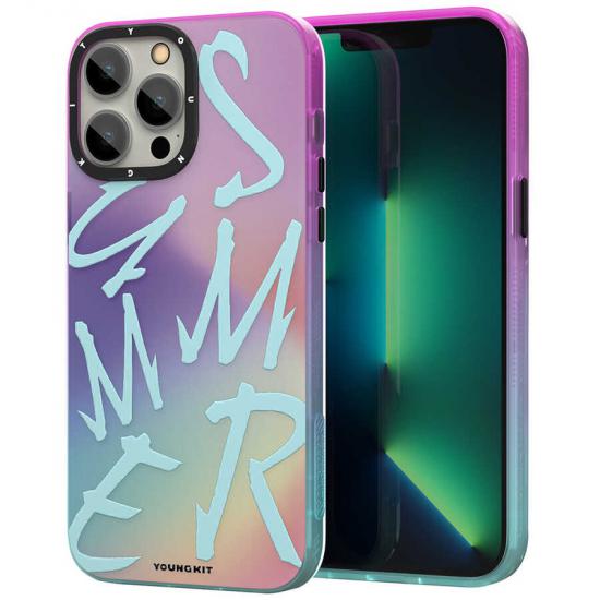 iPhone Uyumlu 13 Pro Kılıf YoungKit Summer Serisi Kapak