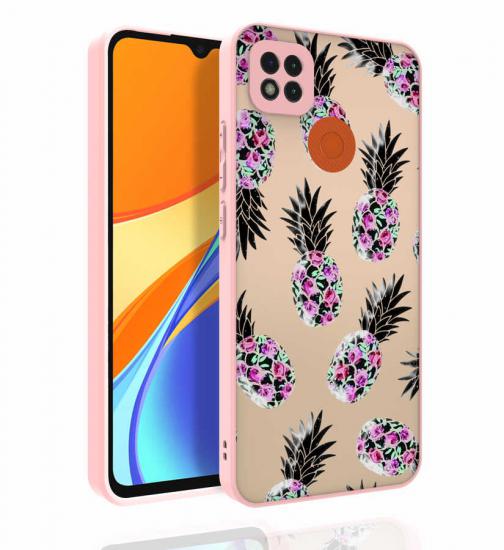 Xiaomi Uyumlu  Redmi 9C Kılıf Desenli Kamera Korumalı Parlak Zore Nora Kapak