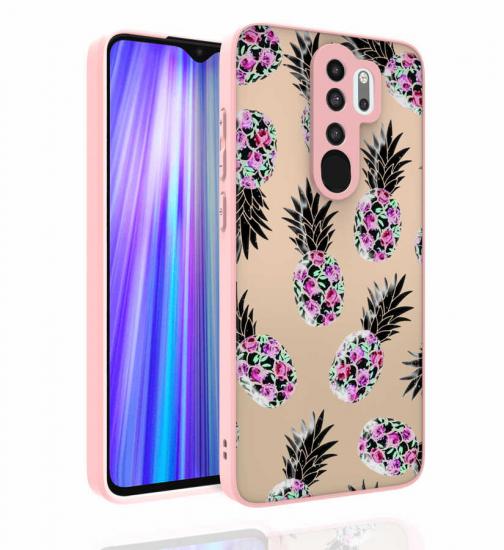 Xiaomi Uyumlu  Redmi Note 8 Pro Kılıf Desenli Kamera Korumalı Parlak Zore Nora Kapak