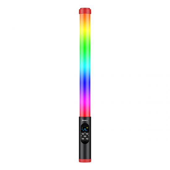 Jmary FM-128RGB OLED Ekran Göstergeli RGB Led Işıklı Su Geçirmez Aydınlatma Çubuğu