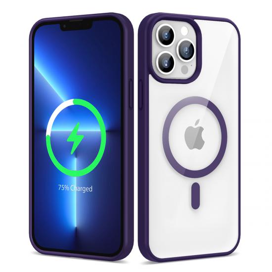 iPhone Uyumlu 13 Pro Max Kılıf Magsafe Wireless Şarj Özellikli Silikon Zore Ege Kapak