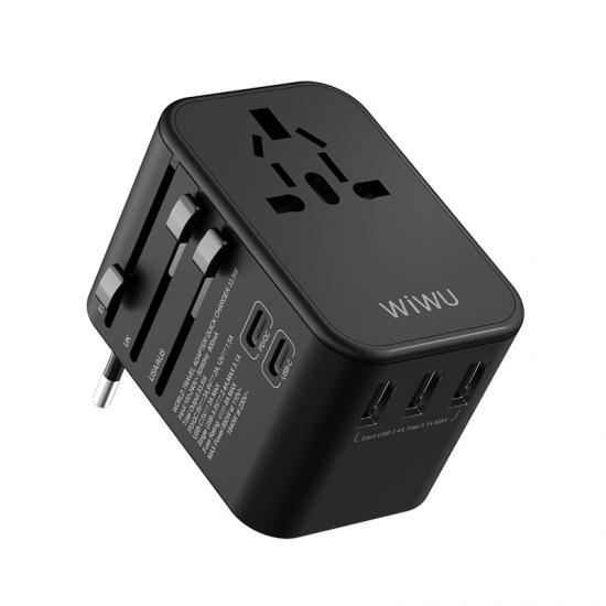 Wiwu UA-303 Çoklu Universal TR/US/UK/AUS/EU Uyumlu Şarj Adaptörü 18W