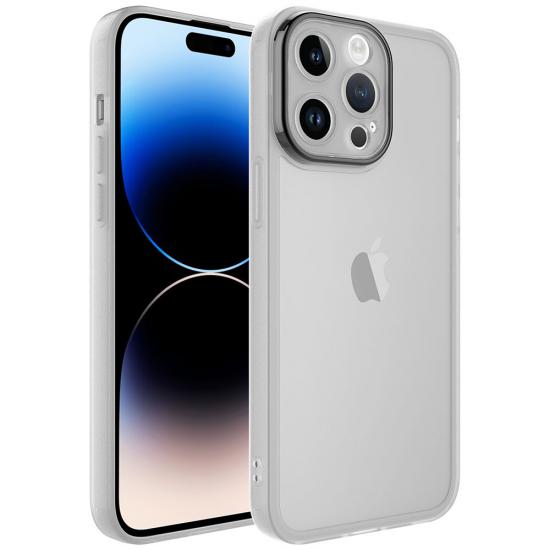 iPhone Uyumlu 14 Pro Kılıf Kamera Korumalı Transparan Zore Post Kapak