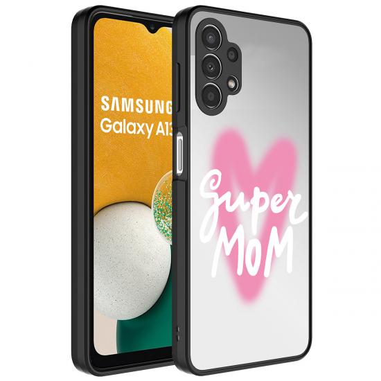 Galaxy Uyumlu A32 4G Kılıf Aynalı Desenli Kamera Korumalı Parlak Zore Mirror Kapak