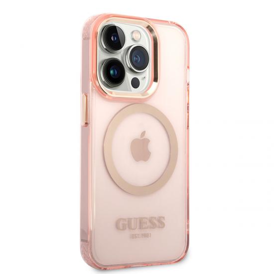 iPhone Uyumlu 14 Pro Kılıf GUESS Magsafe Şarj Özellikli Airbagli Dizayn Kapak