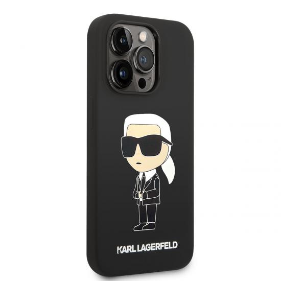 iPhone Uyumlu 14 Pro Max Kılıf Karl Lagerfeld Magsafe Şarj Özellikli Silikon Karl Dizayn Kapak