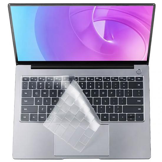 Macbook Uyumlu 13.3’ Air 2020 A2337 Zore Klavye Koruyucu Transparan Buzlu Silikon Ped