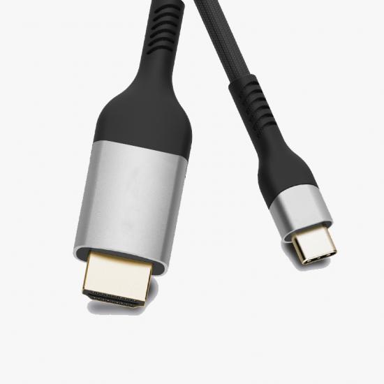 Zore QG06 8K 60 Hz Görüntü Kalitesi Type-C to HDMI Kablo 1.8M