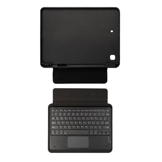 iPad Uyumlu Pro 10.5 (7.Nesil) Zore Border Keyboard Bluetooh Bağlantılı Standlı Klavyeli Tablet Kılıfı