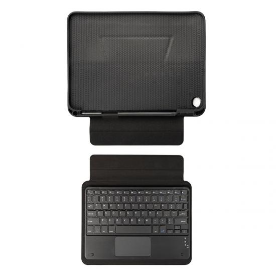 Galaxy Uyumlu Tab A8 10.5 SM-X200 (2021) Zore Border Keyboard Bluetooh Bağlantılı Standlı Klavyeli Tablet Kılıfı