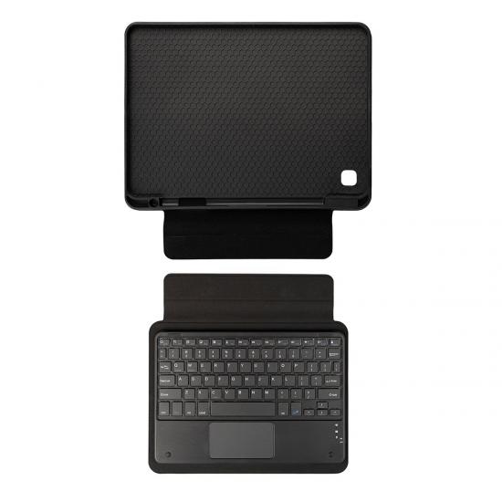 Galaxy Uyumlu Tab A 8.0 (2019) Zore Border Keyboard Bluetooh Bağlantılı Standlı Klavyeli Tablet Kılıfı