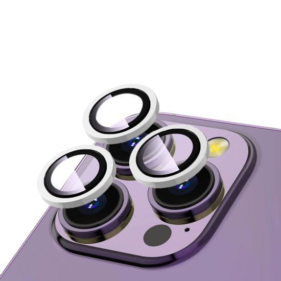iPhone Uyumlu 15 Pro Zore CL-12 Premium Safir Parmak İzi Bırakmayan Anti-Reflective Kamera Lens Koruyucu