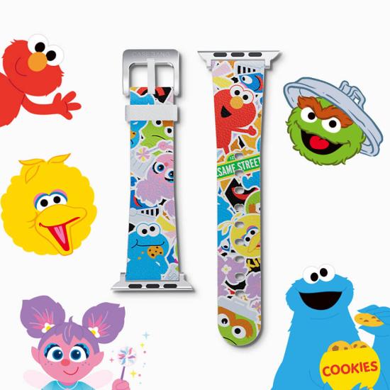 Watch 7 41mm Casebang Sesame Street Serisi Deri Saat Kordon