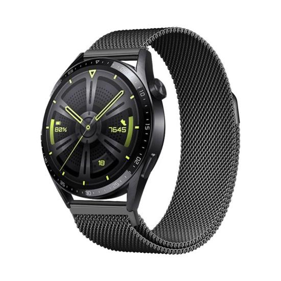 Huawei Uyumlu Watch GT3 46mm Zore Band-12 20mm Metal Hasır Kordon