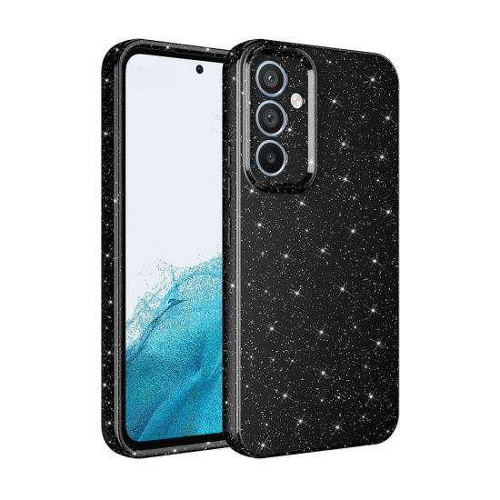 Galaxy Uyumlu S24 Plus Kılıf Kamera Korumalı Simli Lüks Zore Koton Kapak