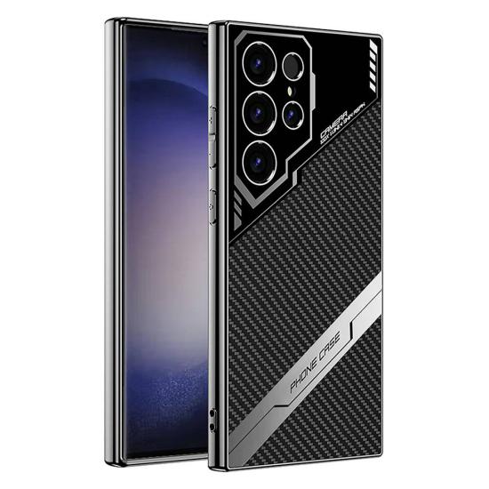 Galaxy Uyumlu S23 Ultra Kılıf Kamera Korumalı Karbon Tasarım Zore Yeni Seri Procase Kapak