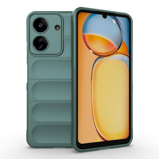 Xiaomi Uyumlu  Poco C65 Kılıf Esnek TPU Oyuklu Arka Yüzey Tasarımlı Zore Etnik Silikon Kapak