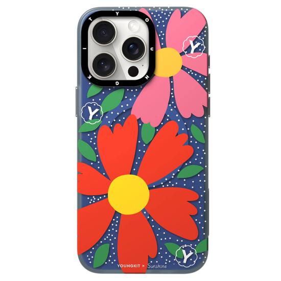 iPhone Uyumlu 14 Pro Kılıf Magsafe Şarj Özellikli Sunshine Tasarımlı Youngkit Colorful Serisi Kapak